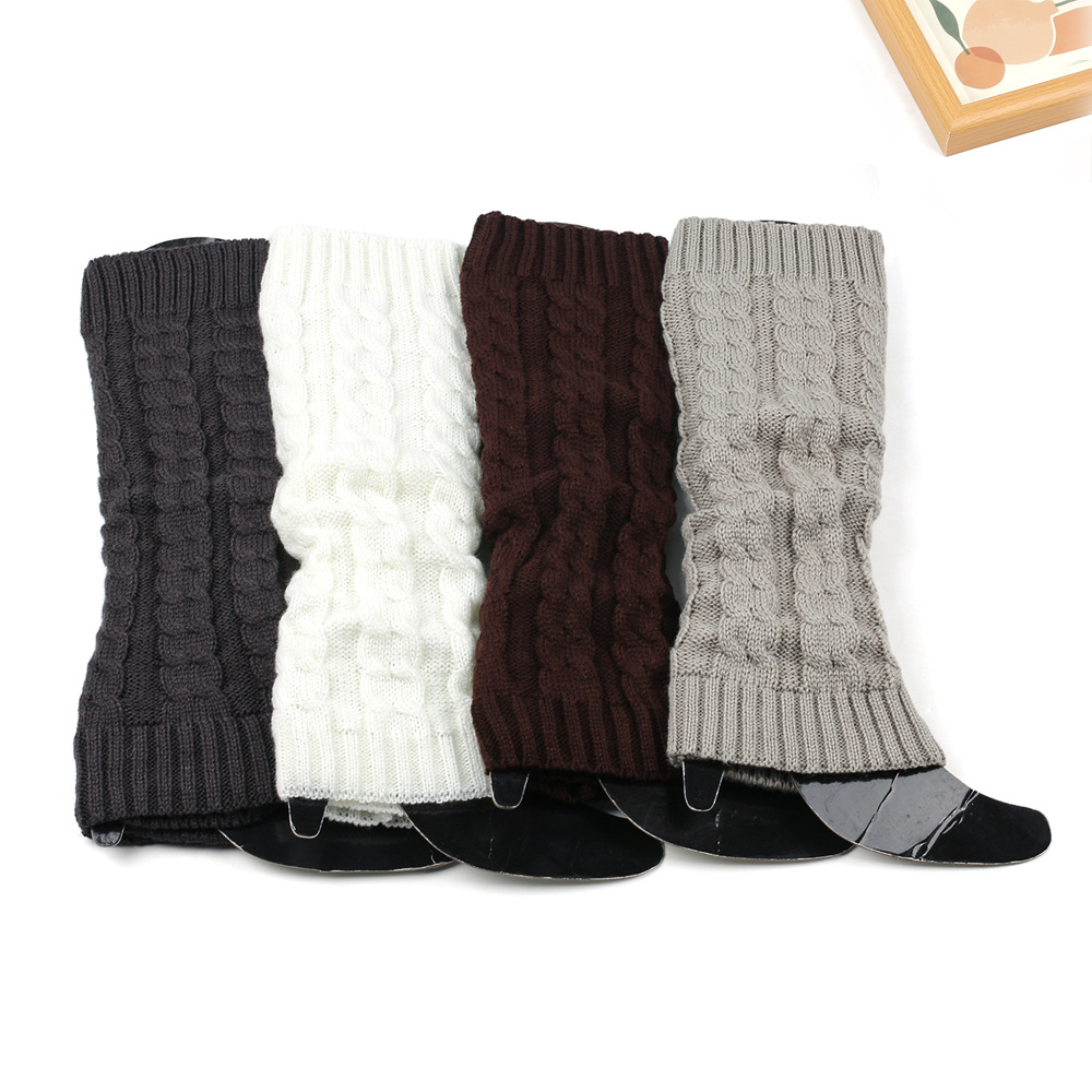 Knit Leg Warmers Warm Boot Socks for Women Cozy Leggings Knee High Thermal Socks